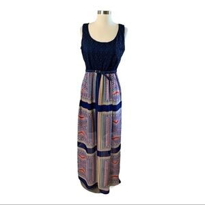 Luxology Maxi Summer Bohemian Patchwork Dress Sz.8